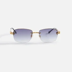 Sale Vintage Frames L'Enfant 24Kt Gold Terrible Asphalt Gradient Grey