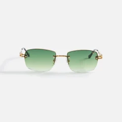 Shop Vintage Frames L'Enfant Terrible 24Kt Gold G15 Green