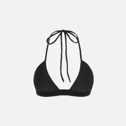 Online Brandon Blackwood Logo Halter Bikini Top Black