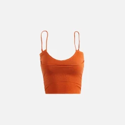 Hot Sami Miro Vintage Low Back Double Layer Tank Orange