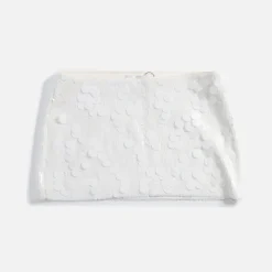 Discount Danielle Guizio Low Rise Paillette Skirt Seashell White