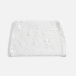 Discount Danielle Guizio Low Rise Paillette Skirt Seashell White