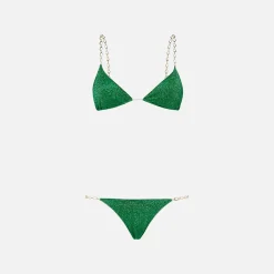 Clearance Oseree Lumiere O Chain Bikini Emerald Green