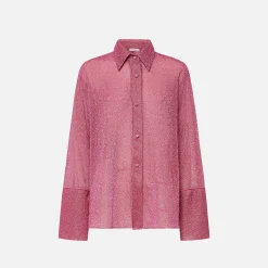 New Oseree Lumiere Sleeves Shirt Raspberry