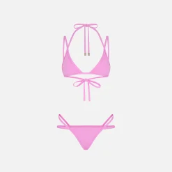 Best The Attico Lycra Bikini Hot Pink
