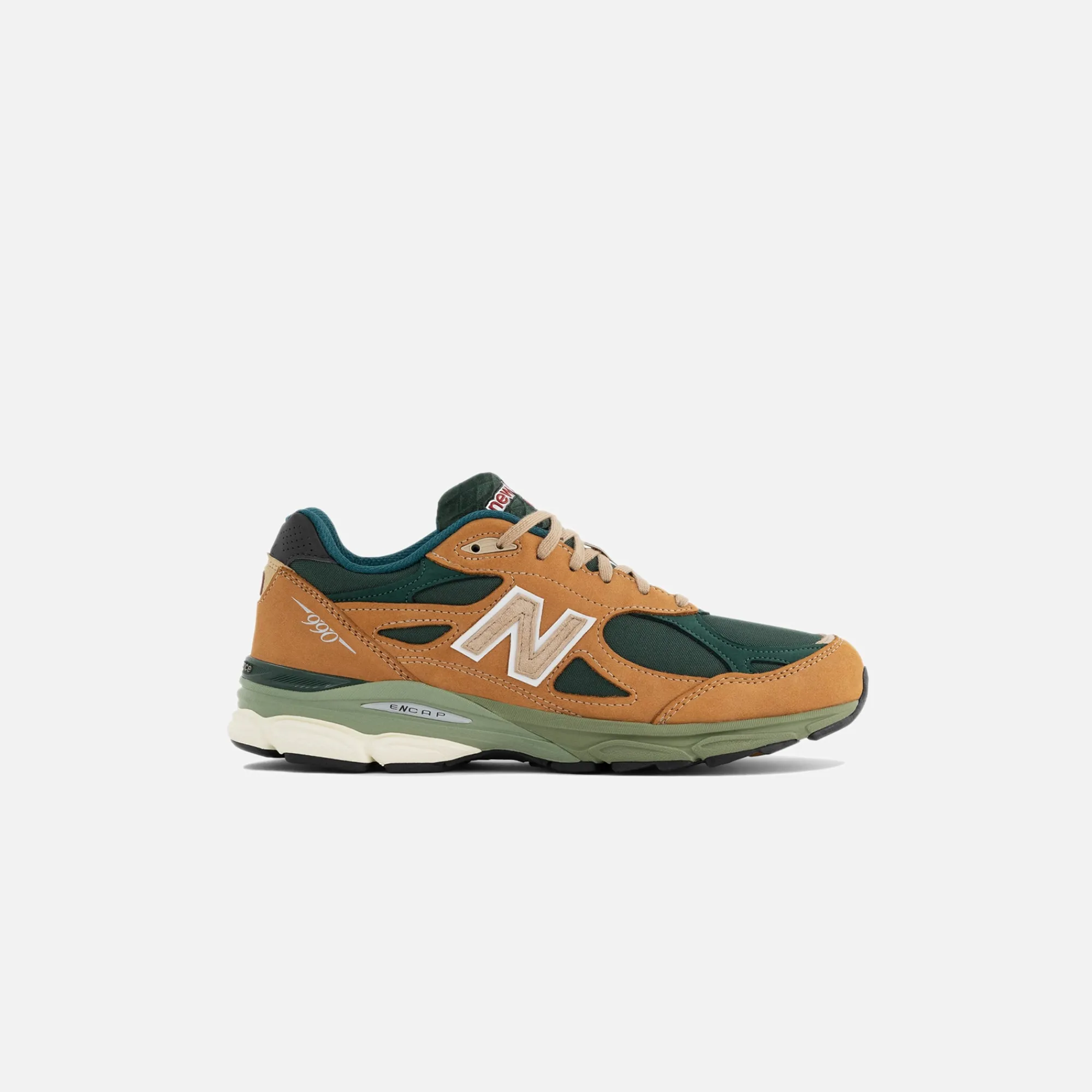 Shop New Balance Made In Usa 990 V3 Tan / Green
