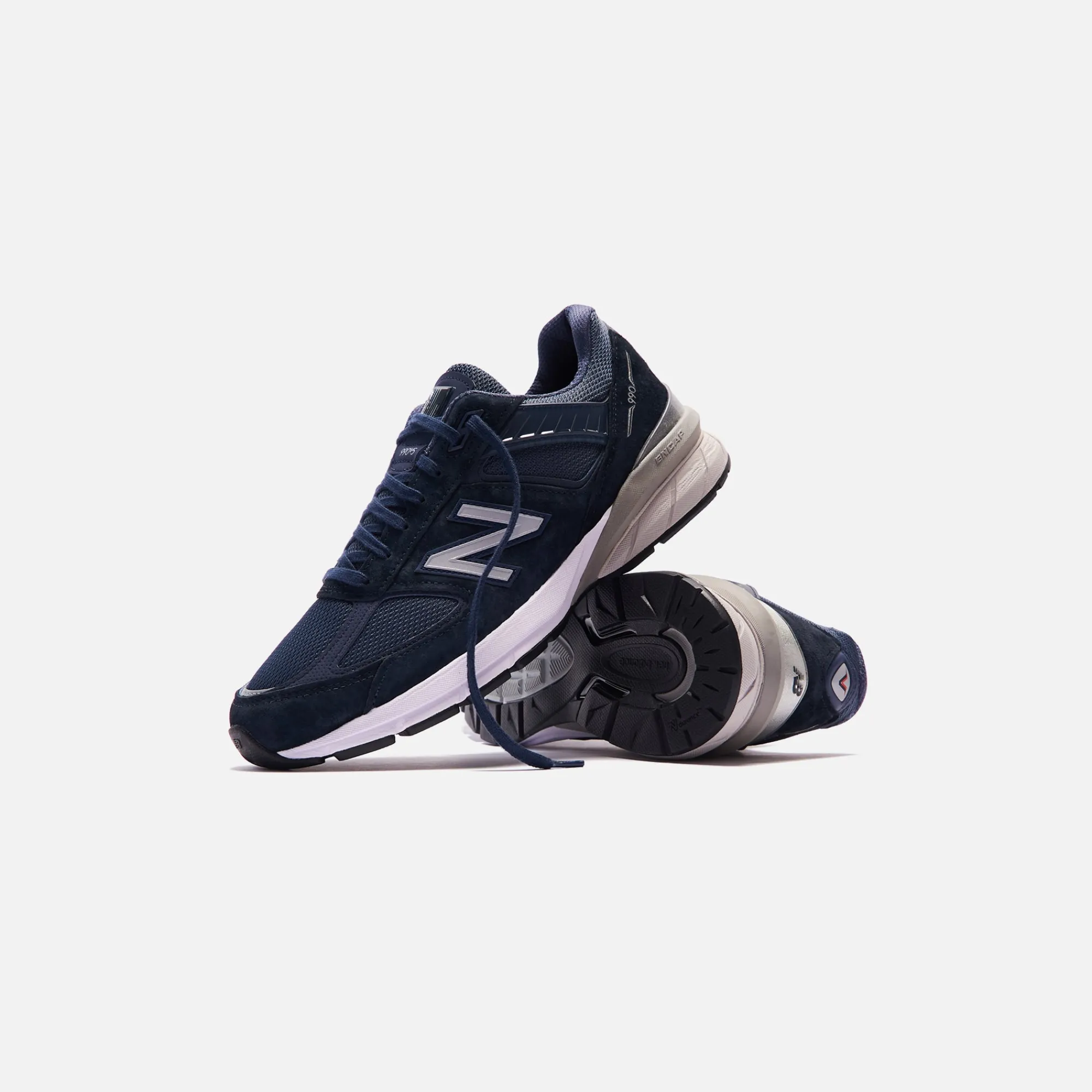 Flash Sale New Balance Made In Usa 990 V5 Navy / Silver