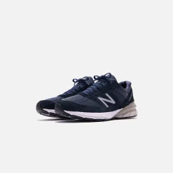 Flash Sale New Balance Made In Usa 990 V5 Navy / Silver