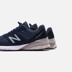 Flash Sale New Balance Made In Usa 990 V5 Navy / Silver