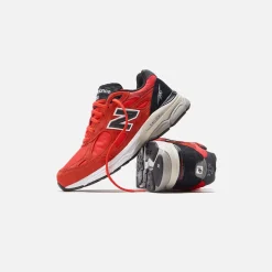 Shop New Balance Made In Usa 990 V3 Red / Black