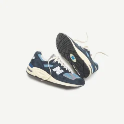 Sale New Balance Made In Usa 990Tb2 Navy / Light Blue/ Grey