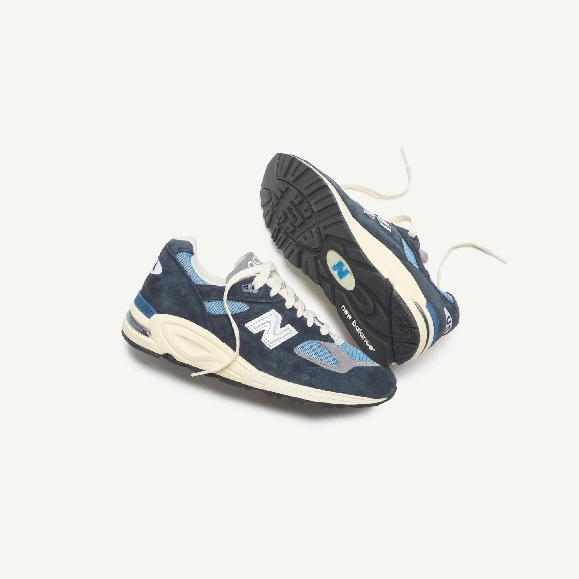 Sale New Balance Made In Usa 990Tb2 Navy / Light Blue/ Grey