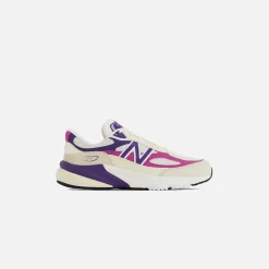 Online New Balance Made In Usa 990V6 White / Cream / Purple