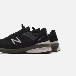 Fashion New Balance Made In Usa Wmns 990V5 Black / Silver