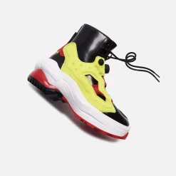 Best Sale Margiela Maisonx Reebok Pump Tabi Boot Black / Yellow Matt