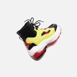 Best Sale Margiela Maisonx Reebok Pump Tabi Boot Black / Yellow Matt
