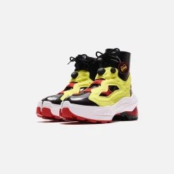Best Sale Margiela Maisonx Reebok Pump Tabi Boot Black / Yellow Matt