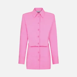 Best The Attico Margot Mini Dress Neon Pink