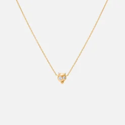 Fashion Alan Crocetti Mascot Necklace Gold