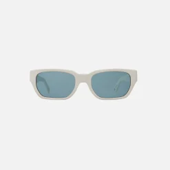Cheap Garrett Leight Mayan White / Blue Lens