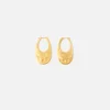 Shop Coperni Medium Swipe Earring Gold