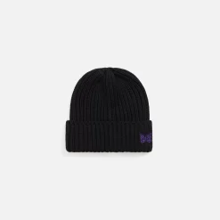 New Needles Merino Wool Watch Cap Black