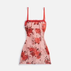 Cheap Danielle Guizio Mesh Mini Dress Pink Rose