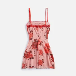 Cheap Danielle Guizio Mesh Mini Dress Pink Rose