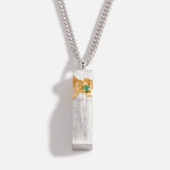 Flash Sale Tom Wood Minced Cube Pendant Silver / Gold