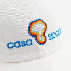 Discount Casablanca Mind Vibrations Embroidered Cap White