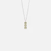 New Tom Wood Mini Cushion Pendant Olive Quartz