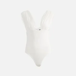 Hot The Line by K Mio Bodysuit White