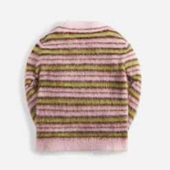 Cheap Marni Mix Yarn Mohair And Wool Crew Neck Long Sleeve Sweater Apricot