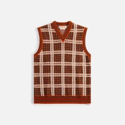 Sale Marni Mix Yarn Virgin Wool And Mohair V Neck Sweater Lobster
