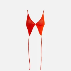 Best Dion Lee Modular Butterfly Mesh Bra Flame