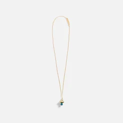 Store Ambush Mushroom Charm Necklace Gold Multi