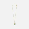 Sale Ambush Mushroom Charm Necklace Gold / Green