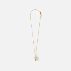 Sale Ambush Mushroom Charm Necklace Gold / Green