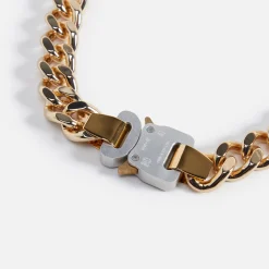 Clearance 1017 Alyx 9SM Necklace With Buckle Shiny Gold