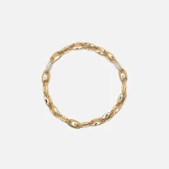 New Maor Neo 7Mm Bracelet In Yellow And White Diamonds Gold
