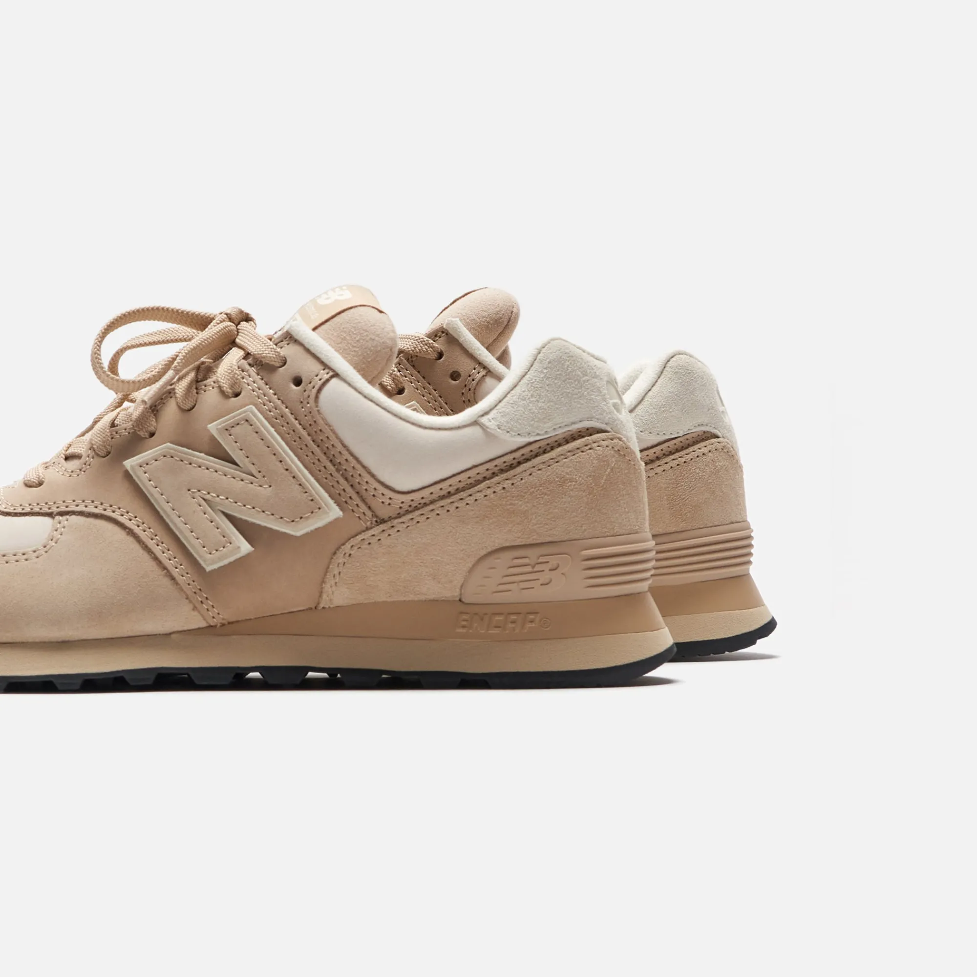 Clearance CDG Pocket New Balance X Junya Watanabe 574 Pig Suede Nubuck Beige
