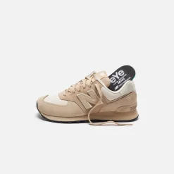 Clearance CDG Pocket New Balance X Junya Watanabe 574 Pig Suede Nubuck Beige