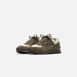 Store CDG Pocket New Balance X Junya Watanabe 574 Pig Suede Nubuck Khaki / Off White