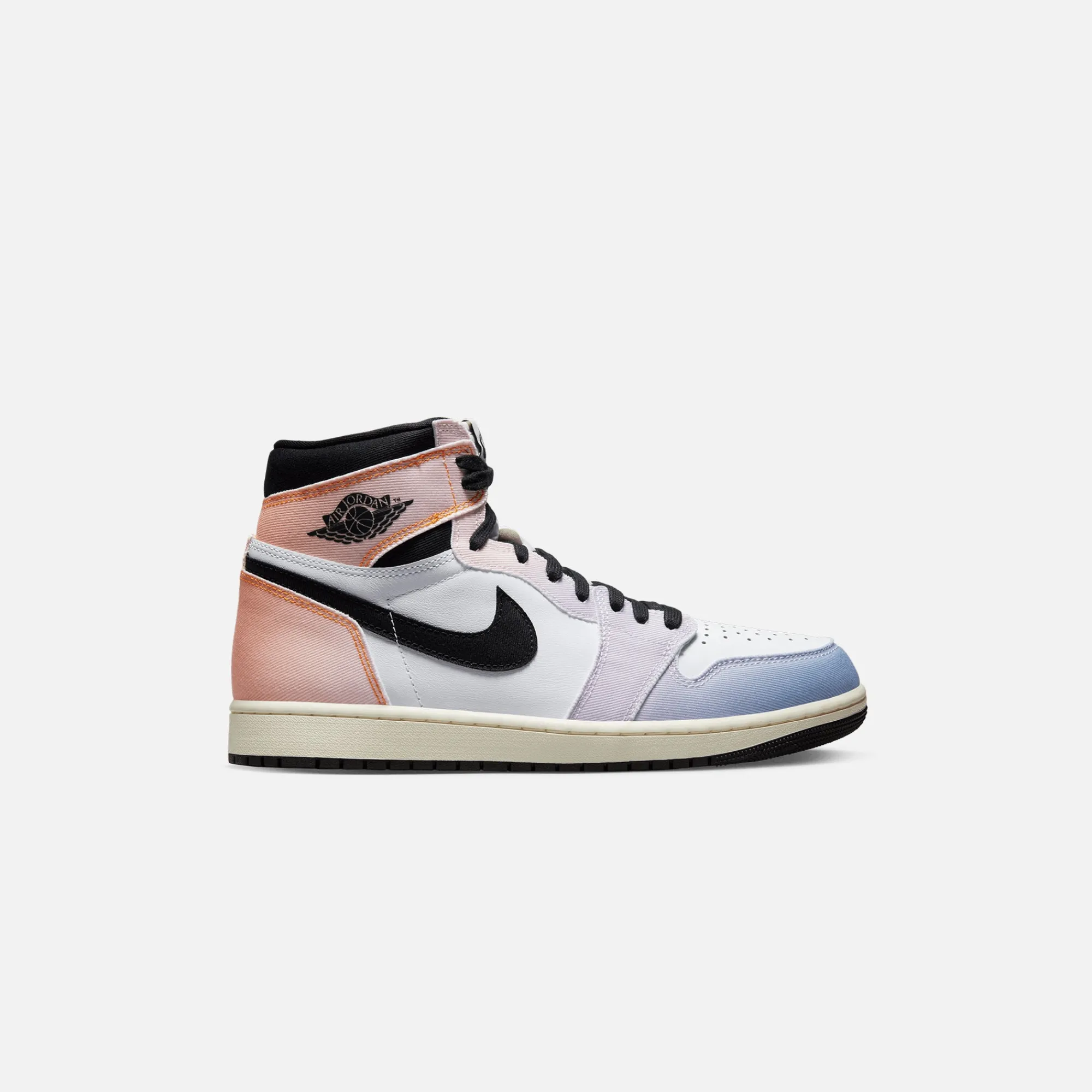 Shop Jordan Nike Air1 High Og Vivid Orange / Iced Lilac / True Blue / Black