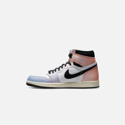 Shop Jordan Nike Air1 High Og Vivid Orange / Iced Lilac / True Blue / Black