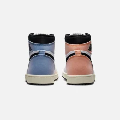 Shop Jordan Nike Air1 High Og Vivid Orange / Iced Lilac / True Blue / Black