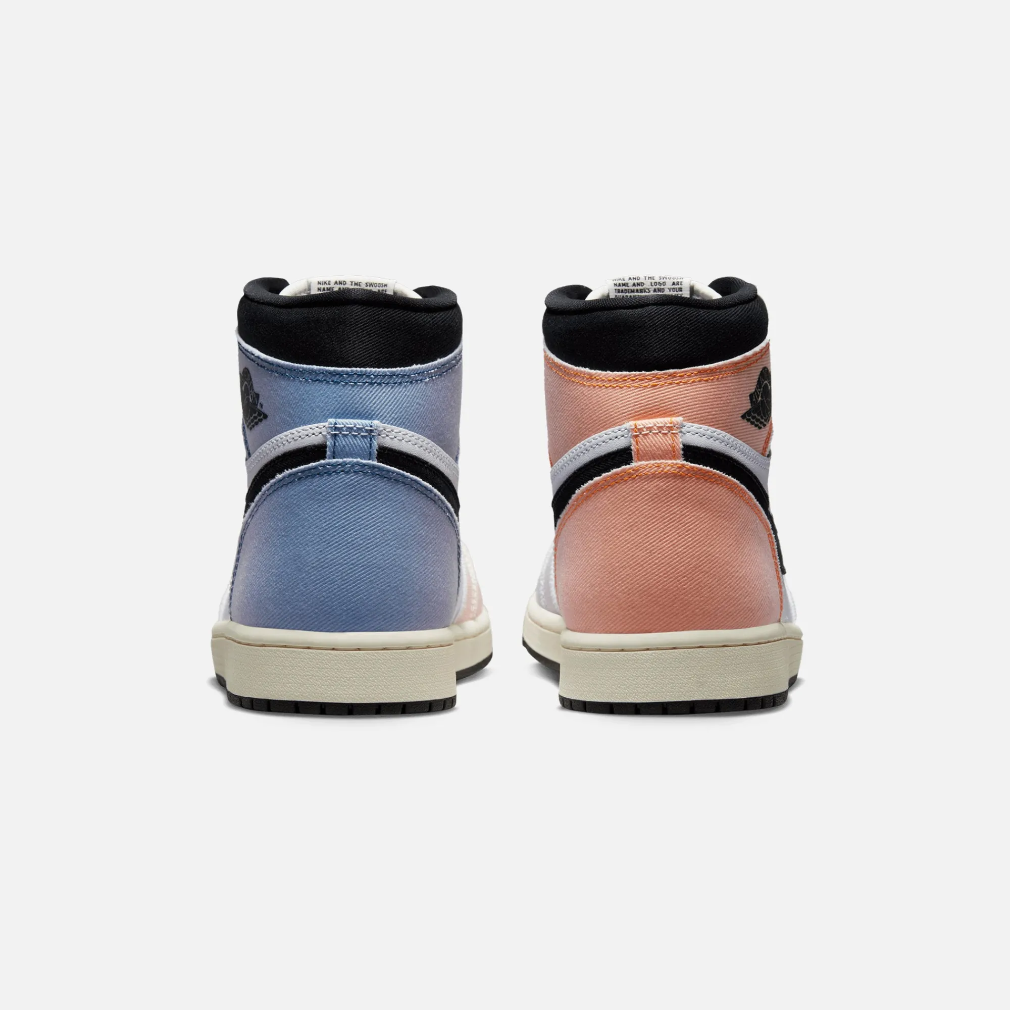 Shop Jordan Nike Air1 High Og Vivid Orange / Iced Lilac / True Blue / Black