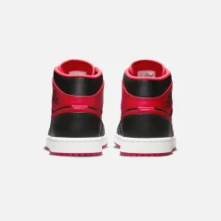 Flash Sale Jordan Nike Air1 Mid Black / Fire Red / White
