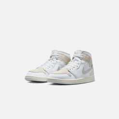 Discount Jordan Nike Air1 Mid Se White / Tech Grey / Sail / Light Orewood Brown
