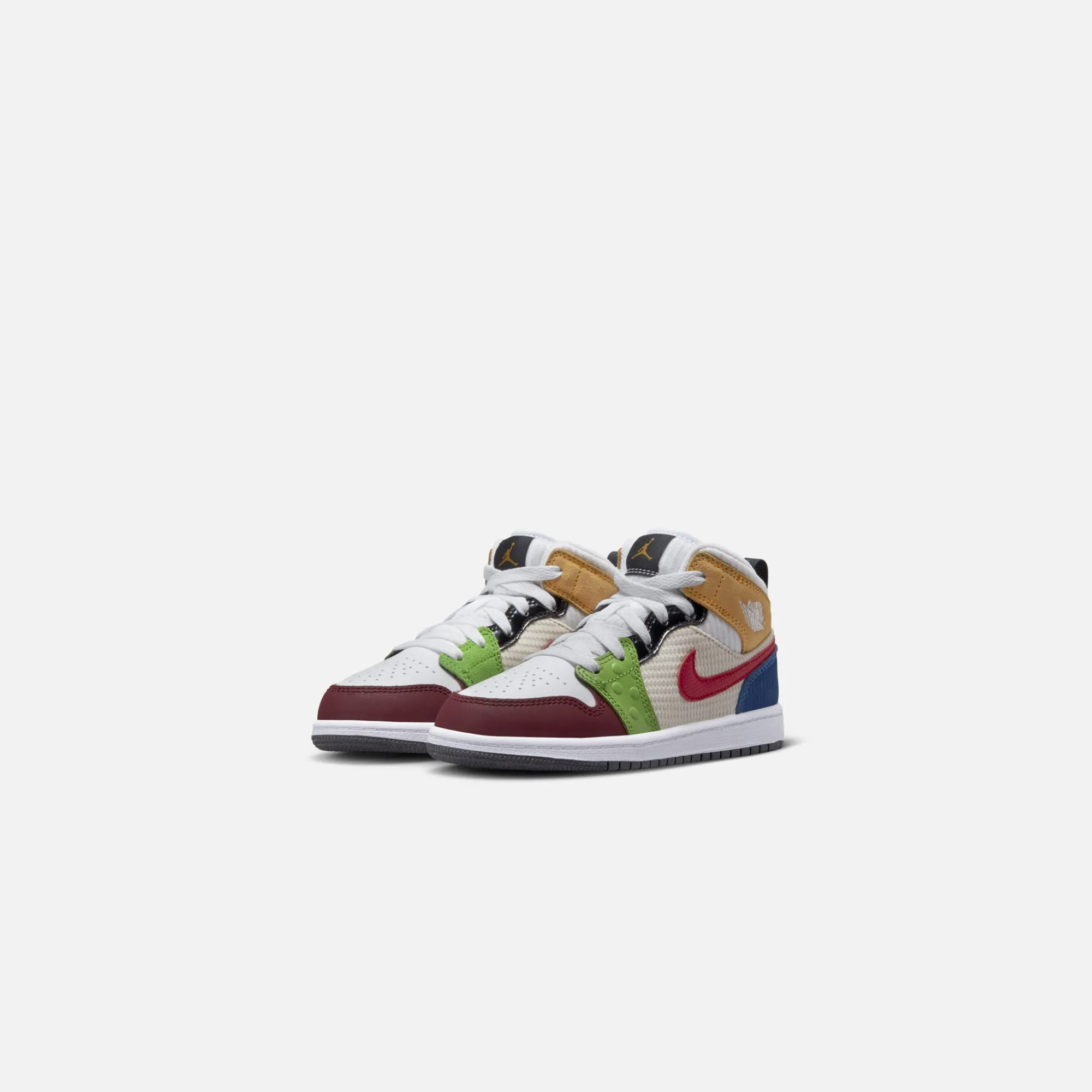Outlet Jordan Nike Air1 Mid Se White / Gym Red / Black / Pearl White